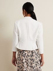Phase Eight White Petite Daisy Peplum Jacket - Image 2 of 6