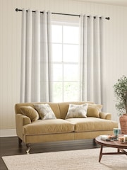 William Morris At Home Oat Brother Rabbit Sheer Made To Measure Curtains - Image 2 of 5
