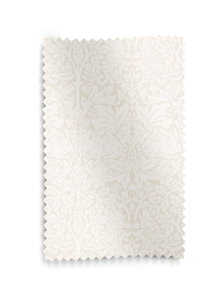 William Morris At Home Oat Brother Rabbit Sheer Made To Measure Curtains - Image 5 of 5