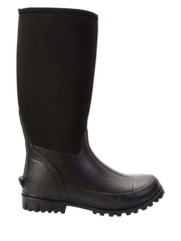 Mountain Warehouse Black Mens Neoprene Mucker Long Wellies - Image 2 of 5
