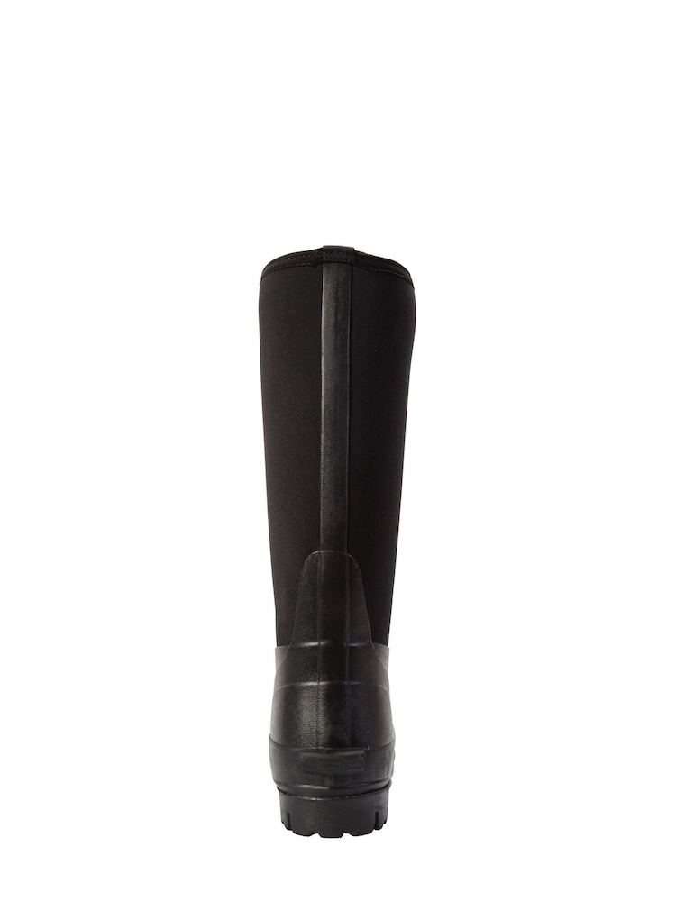 Mountain Warehouse Black Mens Neoprene Mucker Long Wellies - Image 3 of 5