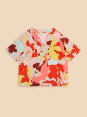 White Stuff Orange Jamie Linen Blend Top - Image 5 of 7
