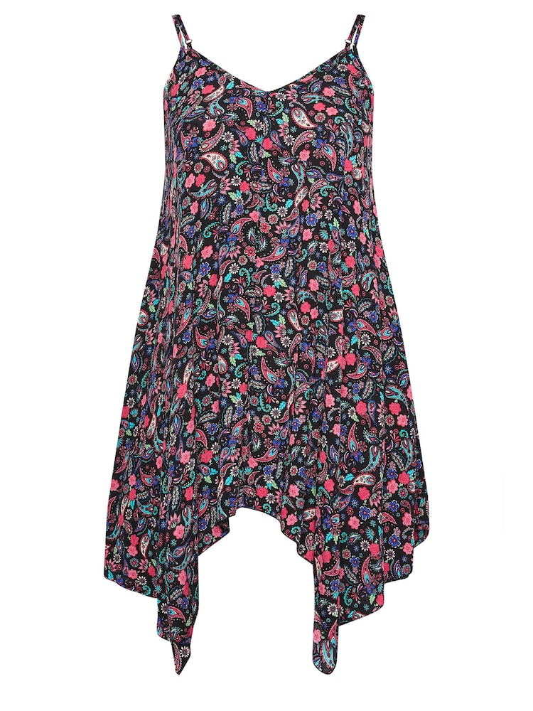 Yours Curve Camisole mit Regenbogen-Paisleymuster - Bild 6 von 6 Yours Curve Camisole mit Regenbogen-Paisleymuster - Bild 6 von 6