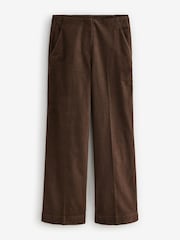 Chocolate Brown Premium Cord Wide Leg Trousers - Image 5 of 7
