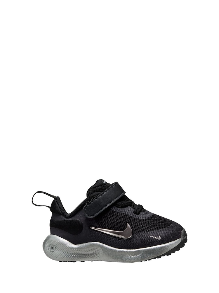 Nike Silver/Black Infant Revolution 7 Trainers - Image 1 of 4 Nike Silver/Black Infant Revolution 7 Trainers - Image 1 of 4