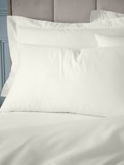 Bianca Set of 2 Cream 180 Thread Count Cotton Pillowcases - Image 1 of 4