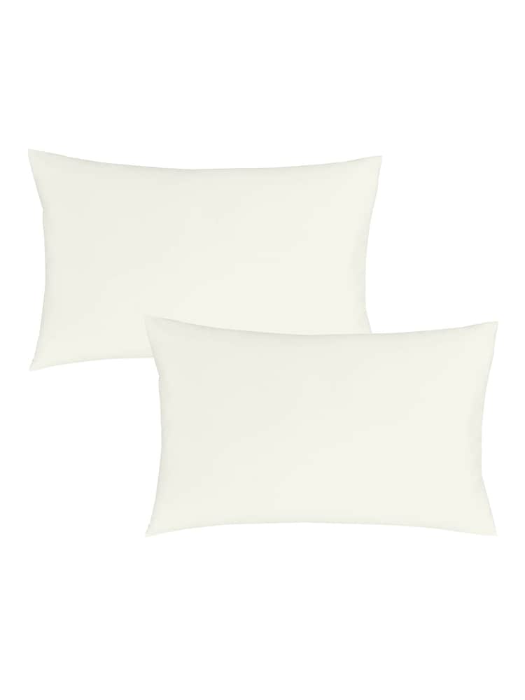 Bianca Set of 2 Cream 180 Thread Count Cotton Pillowcases - Image 4 of 4