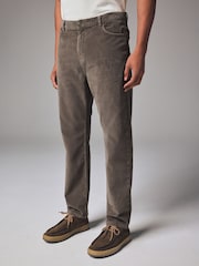 Mushroom Brown Regular Fit Corduroy 5 Pocket Trousers - Image 2 of 12