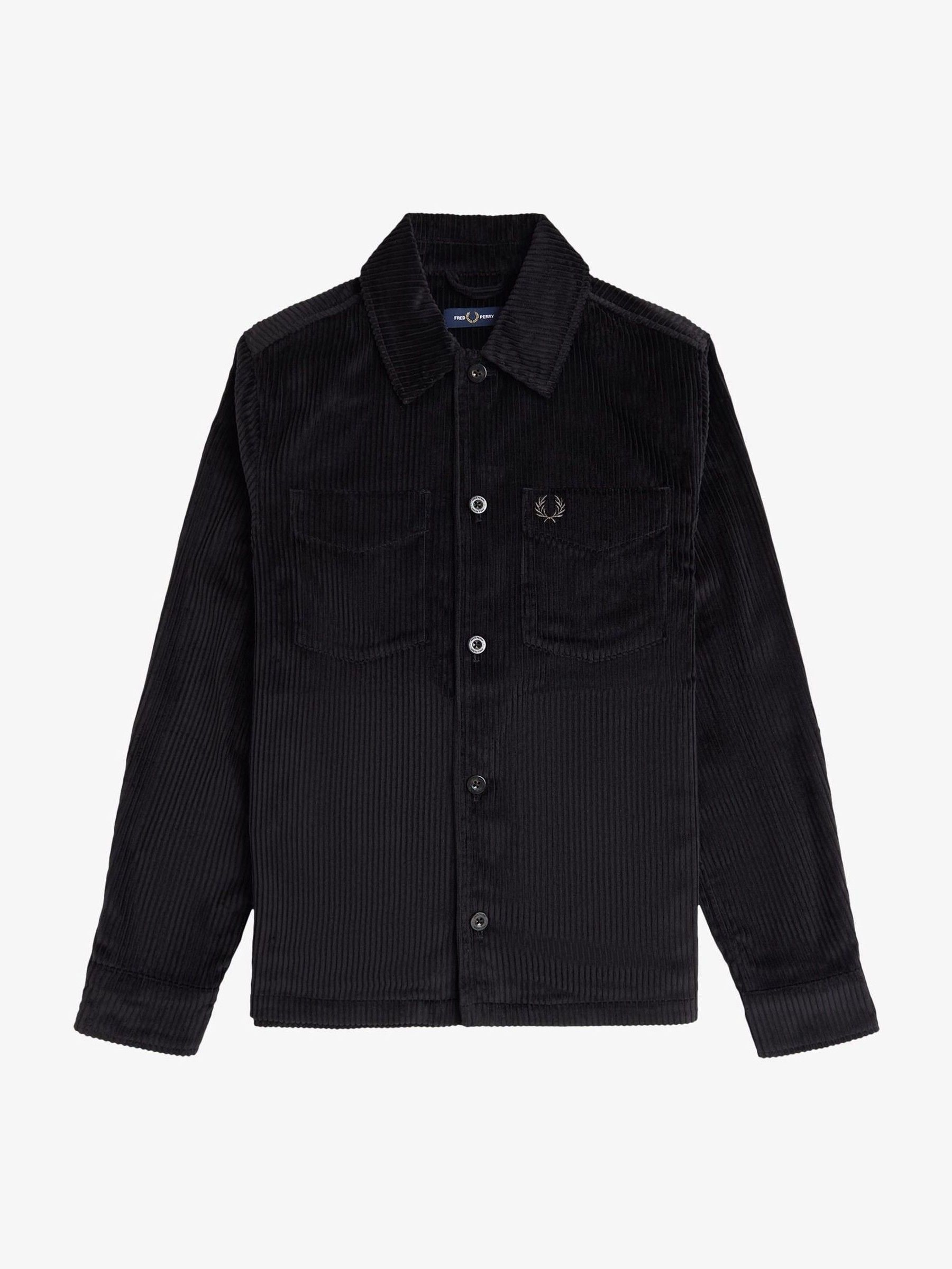 本日限定価格　超美品　FRED PERRY Corduroy Overshirt Corduroy Pocket Detail Overshirt - Navy | | Fred Perry