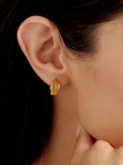 Katie Loxton Tone Ciana Snake Huggie Waterproof Hoop Earrings - Bild 1 von 4