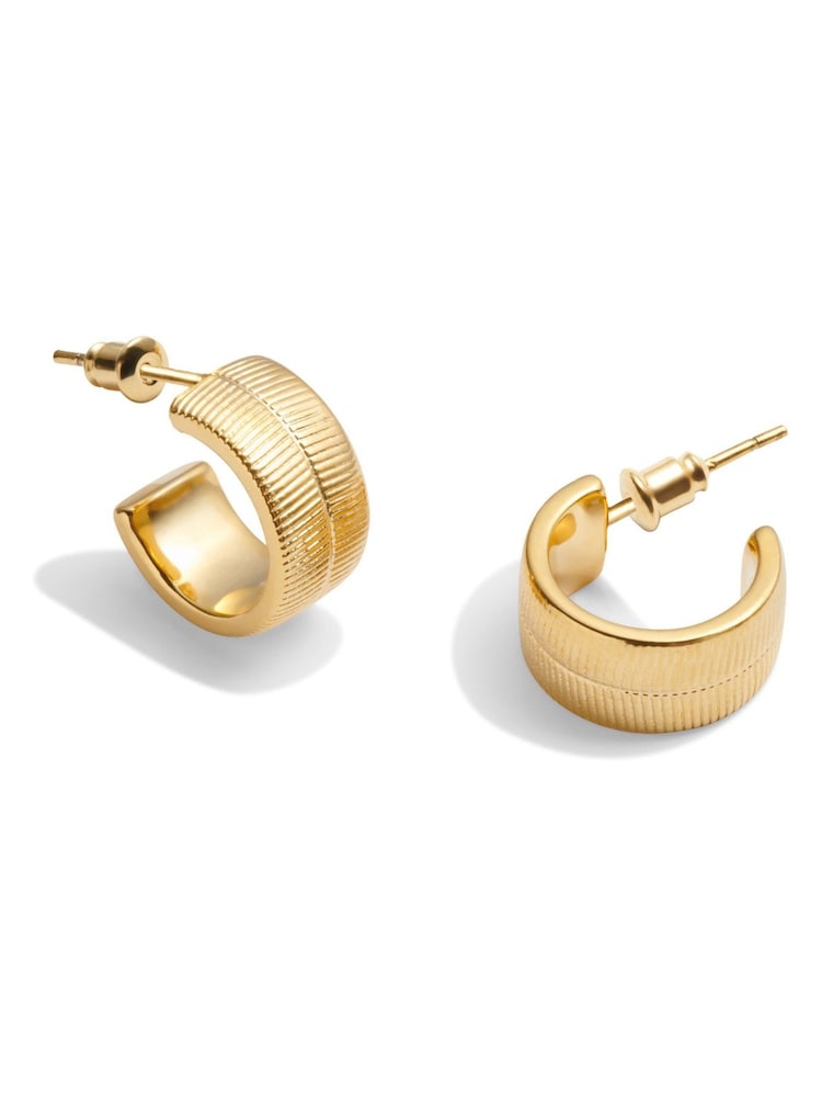 Katie Loxton Tone Ciana Snake Huggie Waterproof Hoop Earrings - Bild 2 von 4
