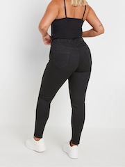 Yours Curve Black Stretch Pull On Jenny Jeggings - Image 3 of 5