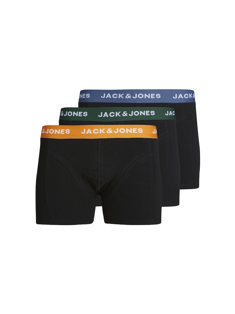 JACK & JONES JUNIOR Green Logo Pack Trunks 3 Pack - Image 1 of 4