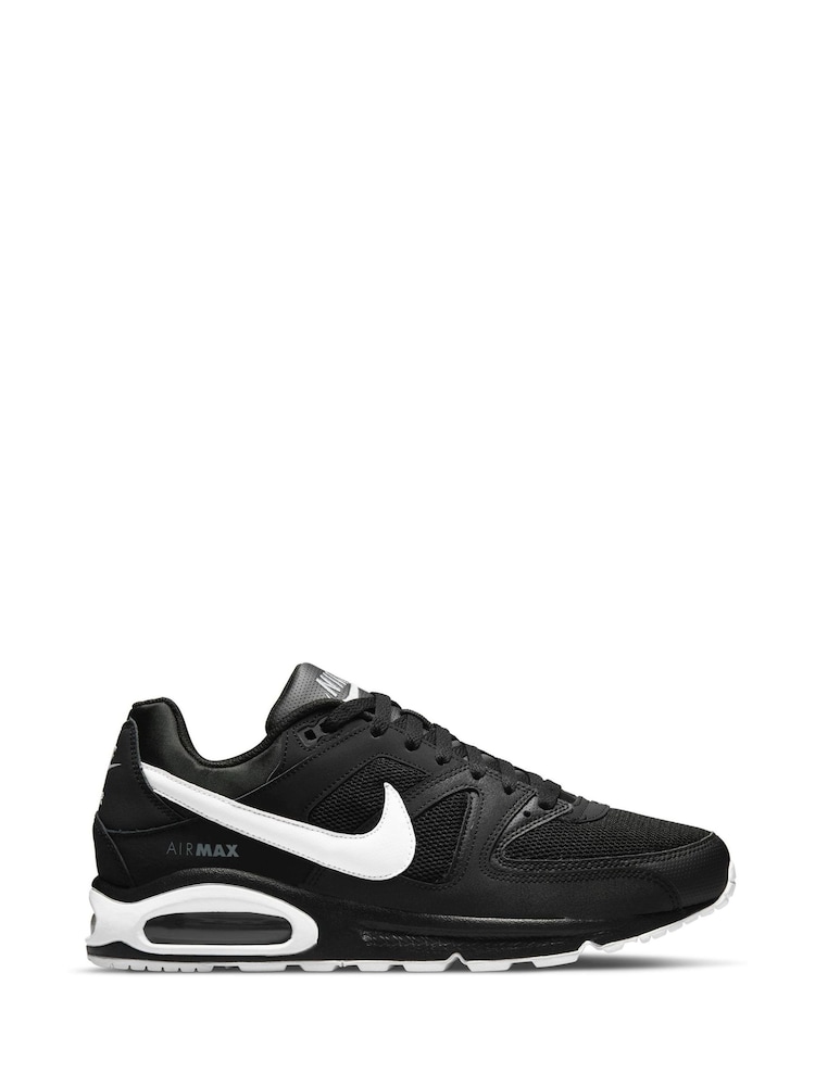 Nike Black/White Air Max Command Trainers - Image 1 of 8