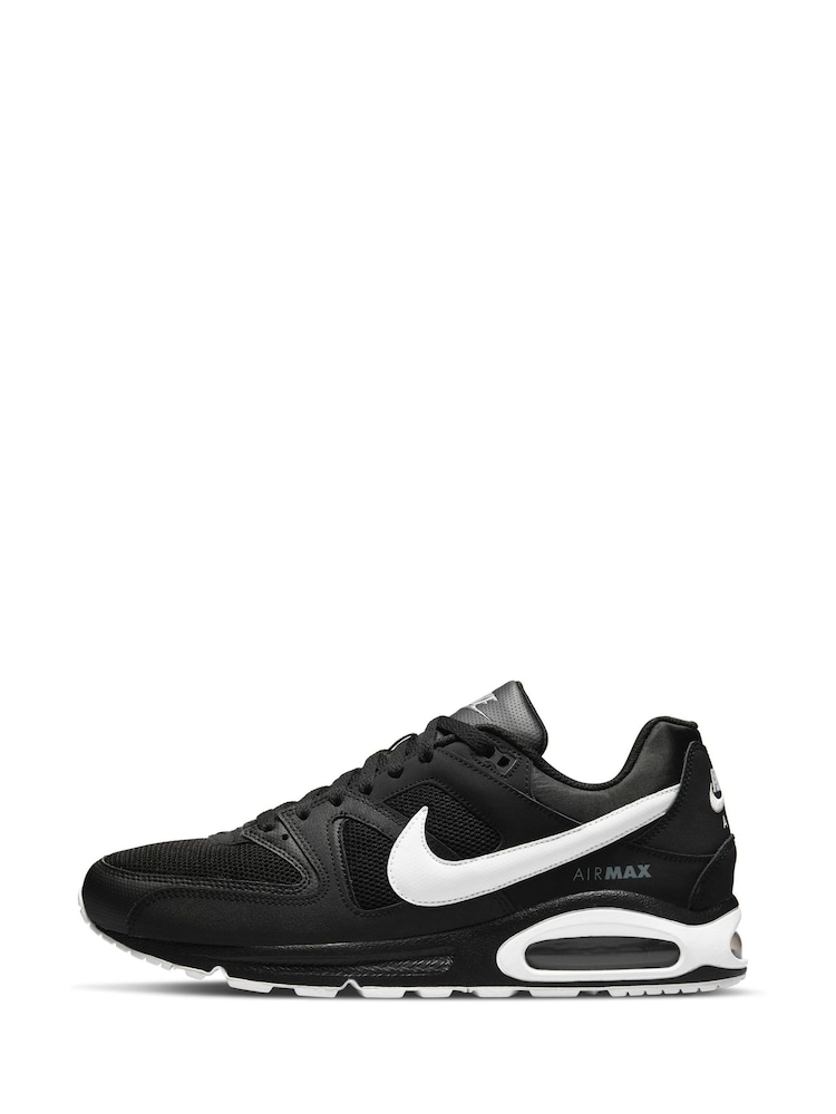 Nike Black/White Air Max Command Trainers - Image 2 of 8