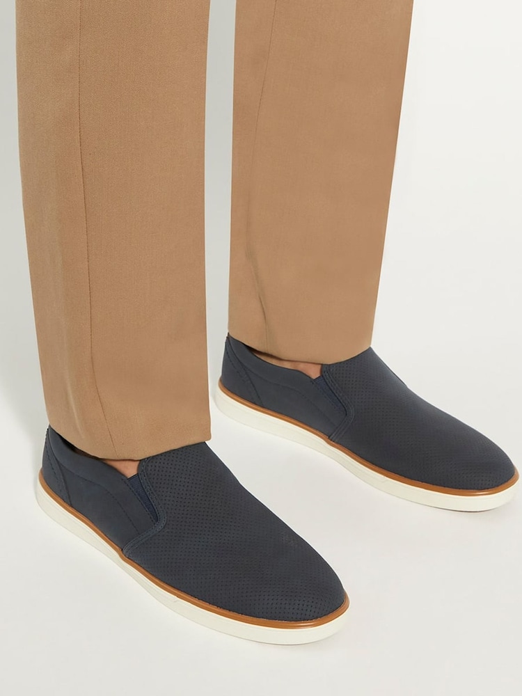 modra - Dune London Totals Perforirane superge Slip-On - Slika 1 iz 6