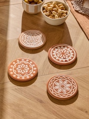 Set of 4 Farah Geo Ceramic Coasters - Bild 2 von 4