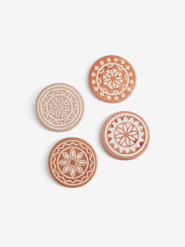 Set of 4 Farah Geo Ceramic Coasters - Bild 4 von 4