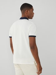 Hackett Men London Short Sleeve 100% Cotton White Polo Shirt - Image 2 of 9