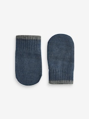 Sage Green, Navy & Charcoal 3 Pair Magic Mittens Set (3mths-6yrs) - Image 2 of 4