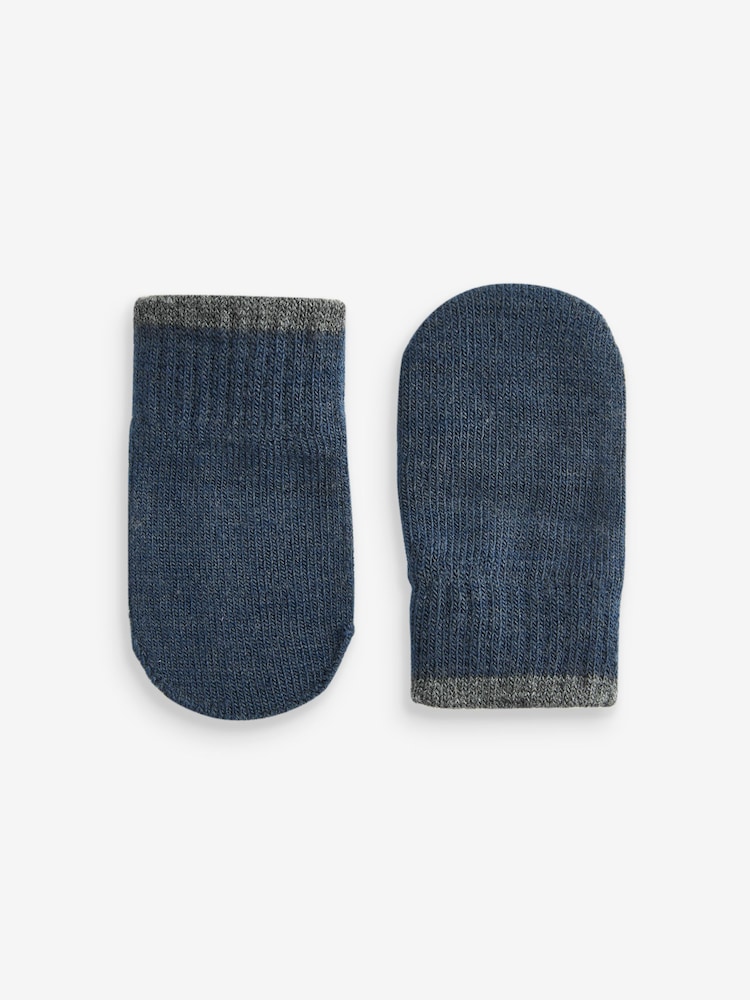 Sage Green, Navy & Charcoal 3 Pair Magic Mittens Set (3mths-6yrs) - Image 2 of 4