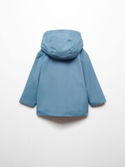Mango Cream Hooded Parka With Pocket - Image 2 of 3
