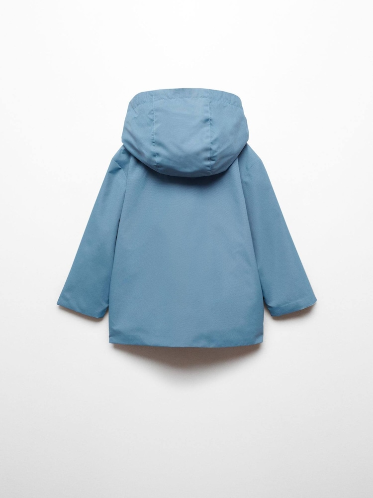 Mango Cream Hooded Parka With Pocket - Image 2 of 3