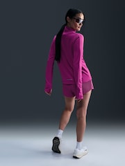 Nike Light Purple Dri-FIT Pacer Half Zip Running Top - Image 2 of 5