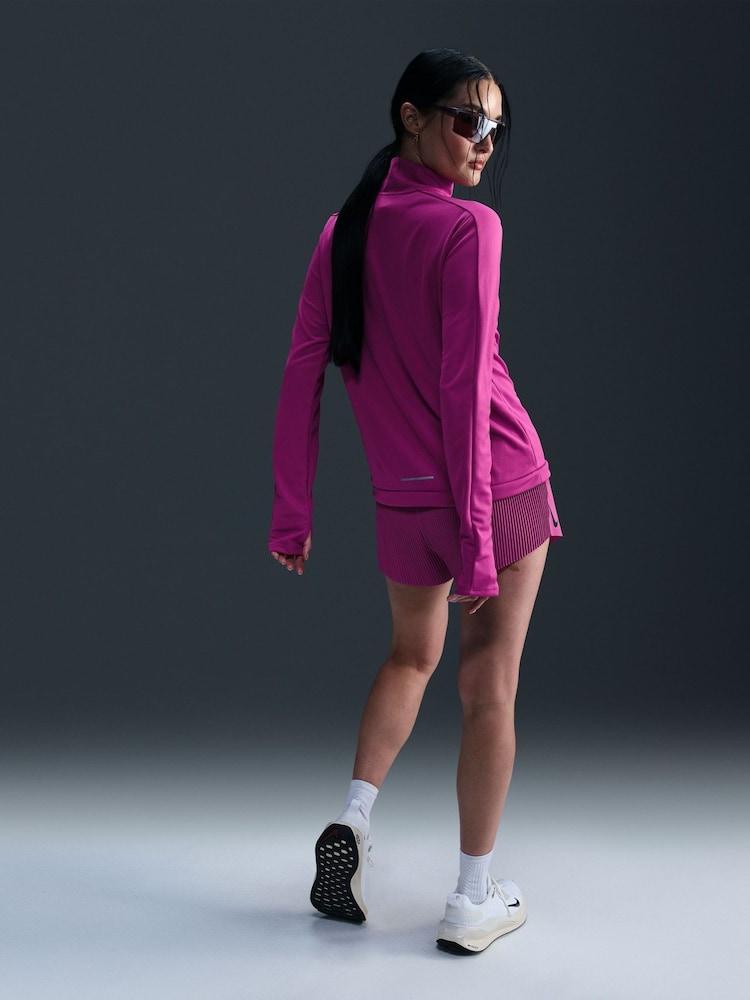 Nike Light Purple Dri-FIT Pacer Half Zip Running Top - Image 2 of 5