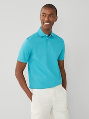 Hackett Men Blue 100% Cotton London Polo Shirt - Image 1 of 8