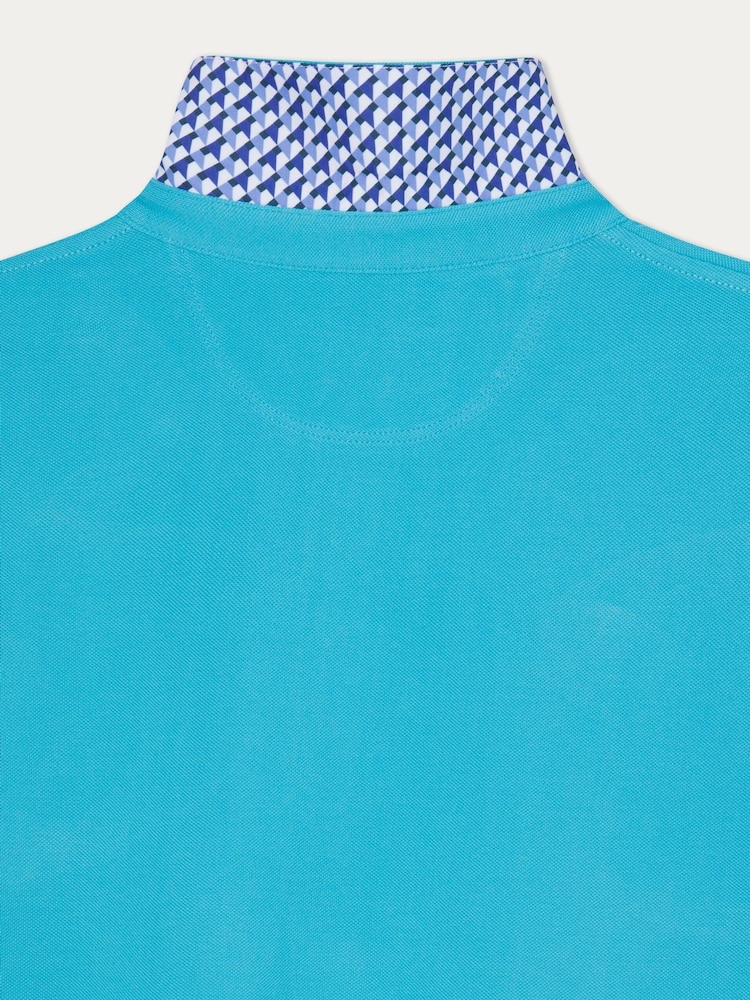 Hackett Men Blue 100% Cotton London Polo Shirt - Image 8 of 8