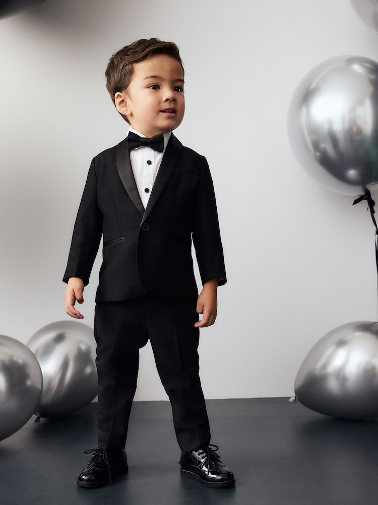 Black Blazer, Shirt, Trousers And Bow Tie Set (3mths-9yrs) - Image 1 of 9