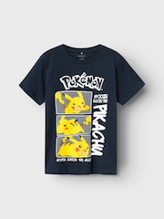 Name It Blue Pokémon 100% Cotton T-Shirt - Image 1 of 2