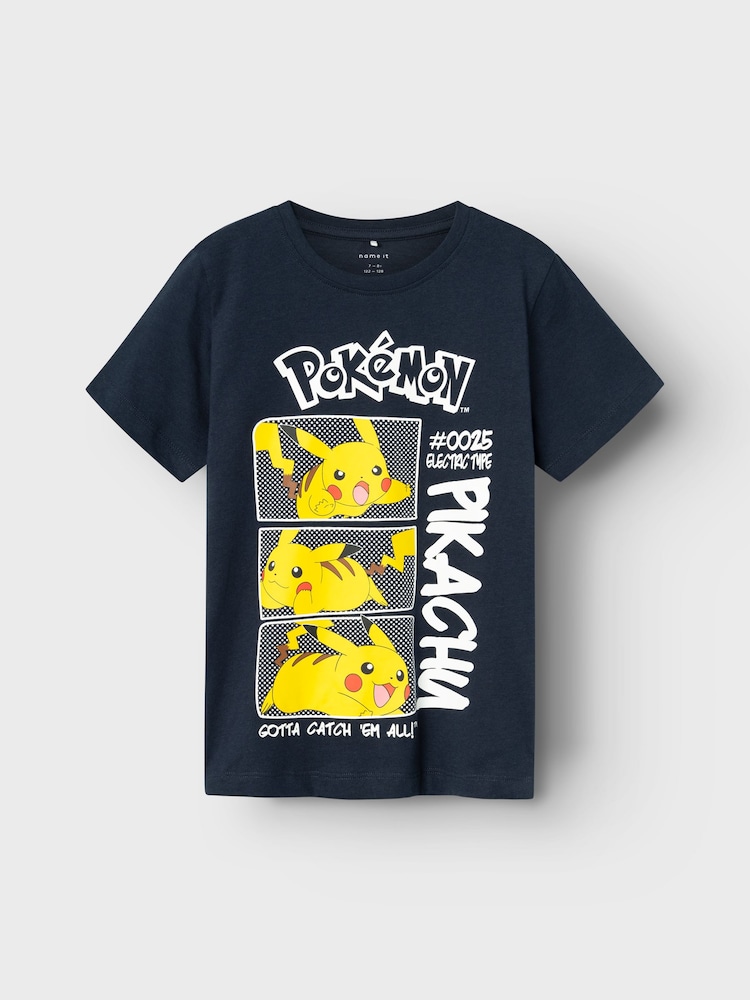 Name It Blue Pokémon 100% Cotton T-Shirt - Image 1 of 2