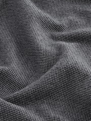 Grey Brushed Texture 100% Cotton Long Sleeve Shirt - Image 7 of 7