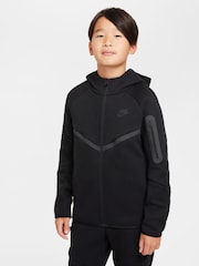 Czarny/Szary - Nike BeigeWhite Tech Fleece Zip Up Hoodie - Image 1 of 7