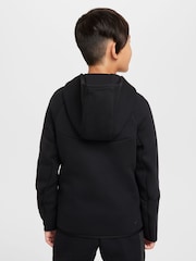 Czarny/Szary - Nike BeigeWhite Tech Fleece Zip Up Hoodie - Image 2 of 7