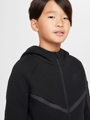Czarny/Szary - Nike BeigeWhite Tech Fleece Zip Up Hoodie - Image 4 of 7