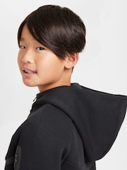 Czarny/Szary - Nike BeigeWhite Tech Fleece Zip Up Hoodie - Image 6 of 7