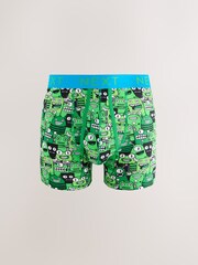 Bright Monster Pattern Print A-Front Boxers 4 Pack - Image 1 of 7