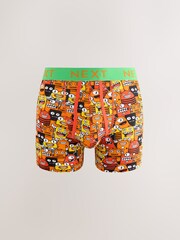 Bright Monster Pattern Print A-Front Boxers 4 Pack - Image 2 of 7