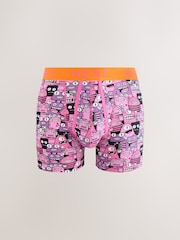 Bright Monster Pattern Print A-Front Boxers 4 Pack - Image 4 of 7