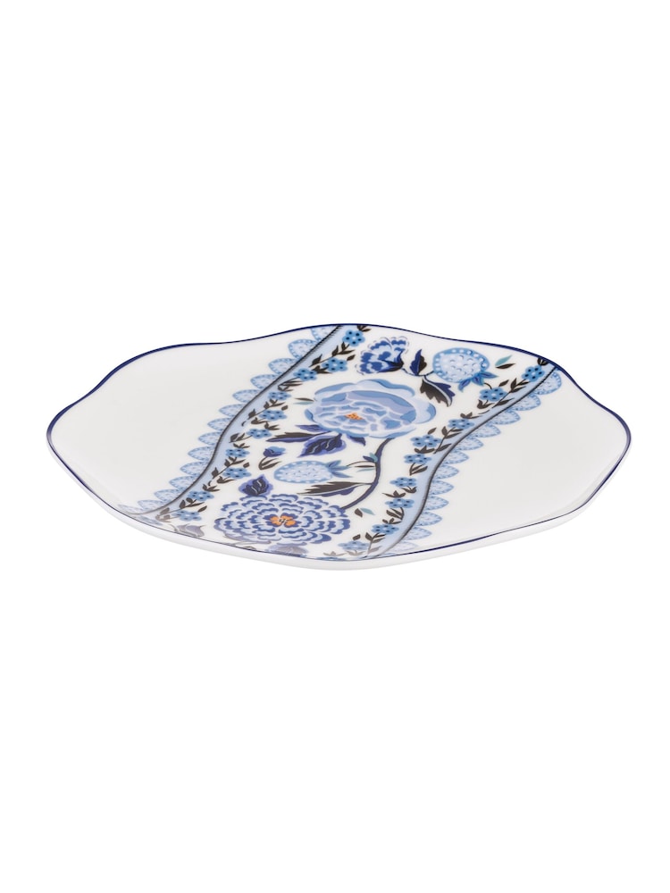 Cath Kidston Blue Strawberry Garden Set of 4 Side Plates - Image 3 of 3