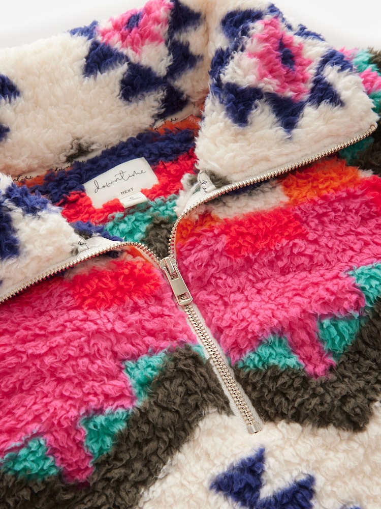 Bright Ikat Borg Half Zip Jacket - Image 8 of 8