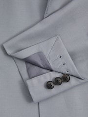 Reiss Airforce Blue Azure Wool Blend Single Breasted Blazer with Silk - Image 6 of 6