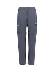 Regatta Grey Travel Light Zip Off Packaway Trousers - Image 8 of 9