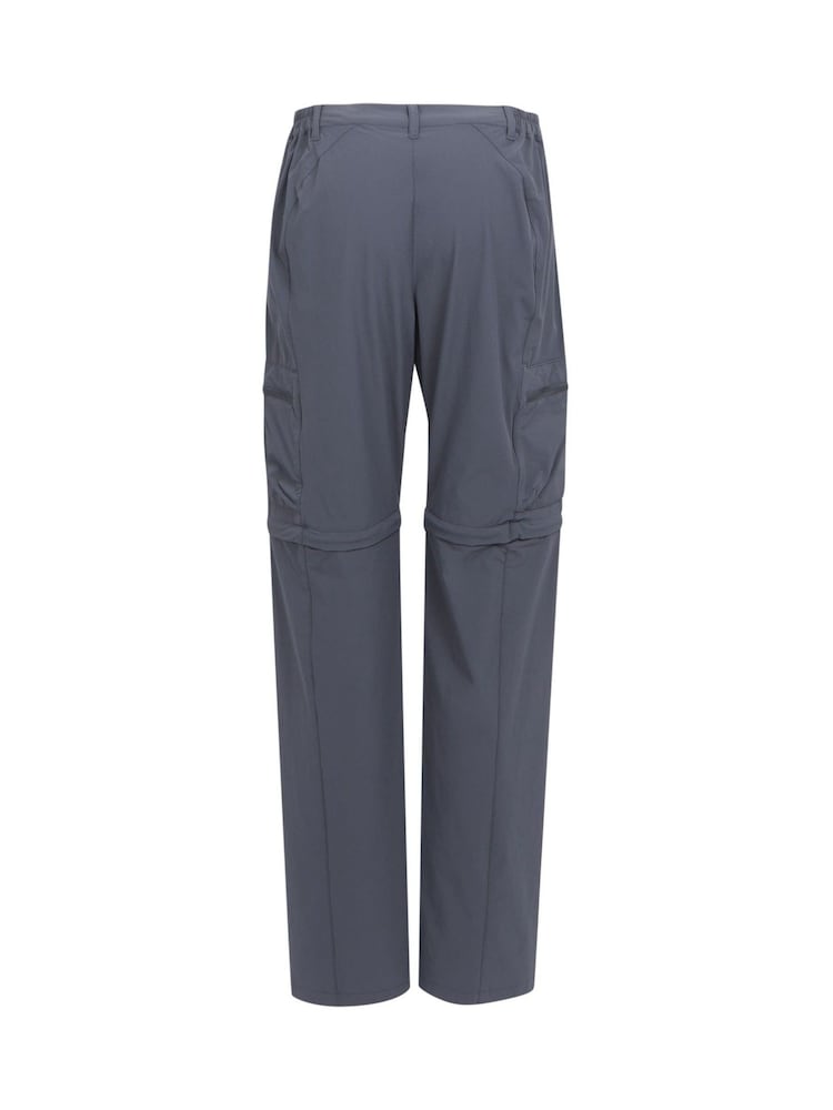 Regatta Grey Travel Light Zip Off Packaway Trousers - Image 9 of 9