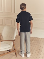 Black Argyle 100% Cotton Knitted Zip Neck Polo Shirt (3-16yrs) - Image 2 of 5