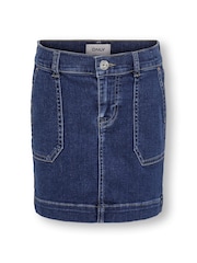 Blau - Only Kids Denim-Minirock mit Utility-Taschendetails, Blau - Bild 2 von 3
