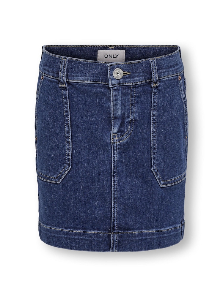 Blau - Only Kids Denim-Minirock mit Utility-Taschendetails, Blau - Bild 2 von 3
